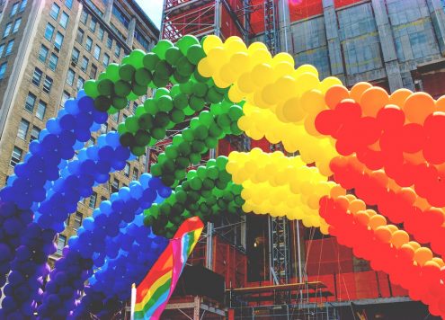 New York City Pride balloons