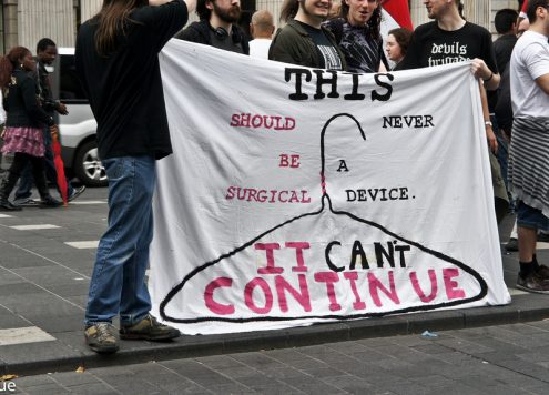 Pro-choice abortion sign
